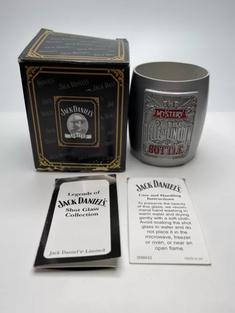 Jack Daniels Legends of Lynchburg 2002 Shot Glass: Mystery Belle of Lincoln