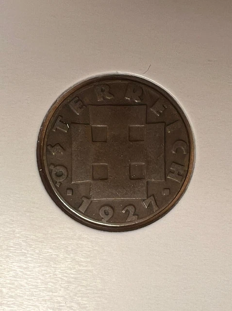 1927 Austria 2 Groschen Coin