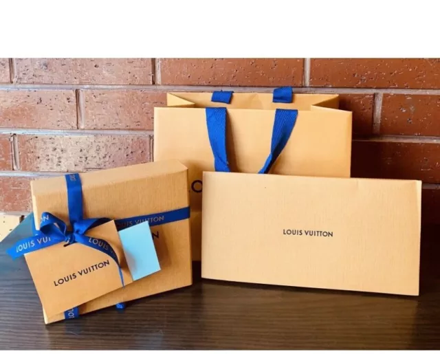 Authentic Louis Vuitton Empty Box with Shopping Bag (14”W x 10.375”D x 5”H)