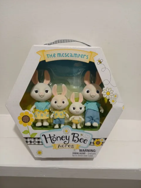 Honey Bee Acres - The Mcscampers - Toy Animal Playset  'Like Sylvanian Families'