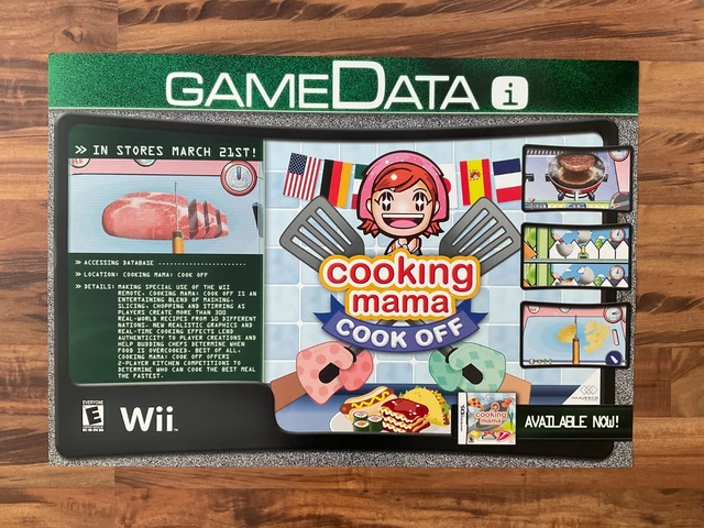 COOKING MAMA COOK Off Videojuegos Tienda Display Sign 23x32