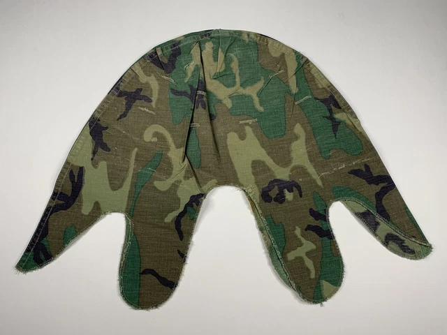 M1 Helmet Cover ERDL Camouflage USGI & Canadian Cold War Era