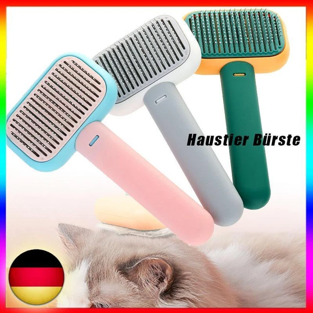 Katzen Hunde Haustier Bürste Bürsten Haar Entferner Fellpflege Selbstreinigend
