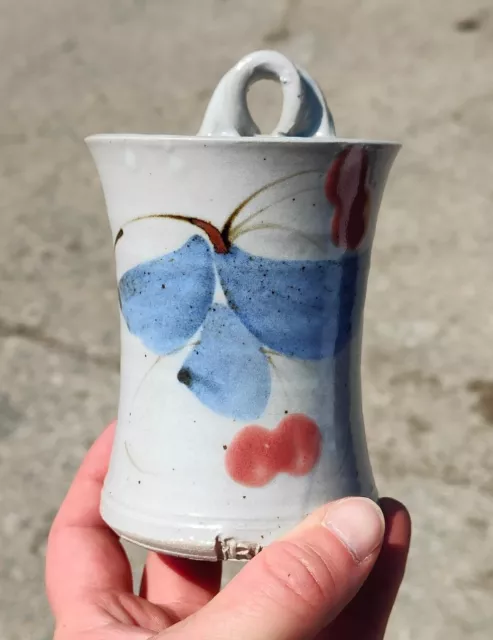 Vintage Rashleigh studio pottery Vase Cornwall wall Pocket Posy Holder Stoneware