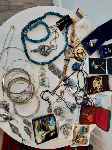 ☆Schmucksammlung Modeschmuck Silberschmuck Indianerschmuck☆