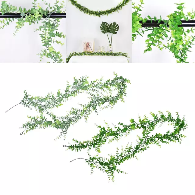 Eucalyptus Garland Fake Vines Leaves Greenery Garland for Wedding Backdrop