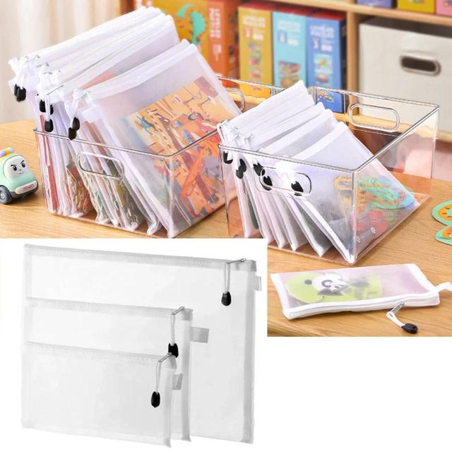 Zipper Storage Pouch A4/A5/A6 Pencil Bag Cosmetic Makeup Bags  Students