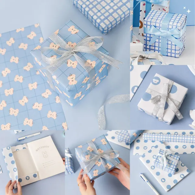 Simplistic And Gift Wrap Paper For Students  With Book Covers And Birthday