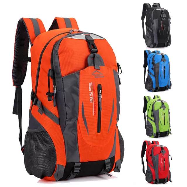 Large Waterproof Backpack 40L Bag Camping Walking Hiking Outdoor Travel Rucksack