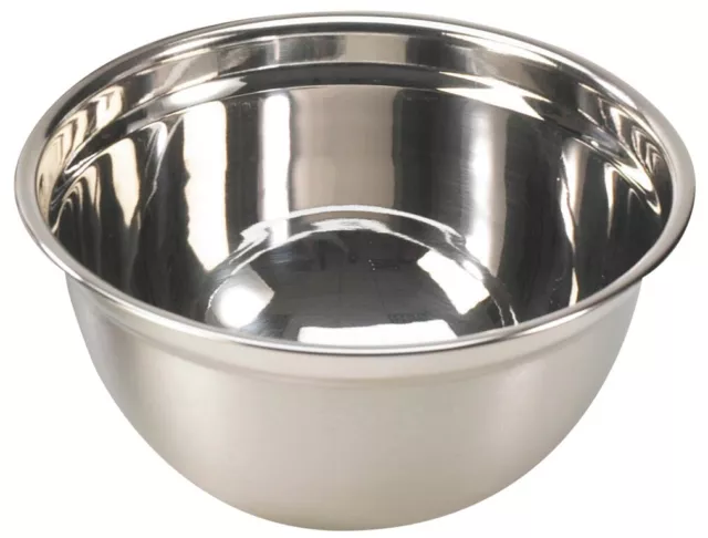 Sunnex Stainless Steel Round Mixing Bowl Chef Kitchen Cooking Baking - 31cm/12"