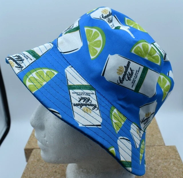 Canadian Club Whiskey Bucket Hat Mixed & Ready Reversible New (Bb)