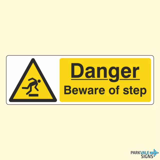 Danger Beware Of Step Signs