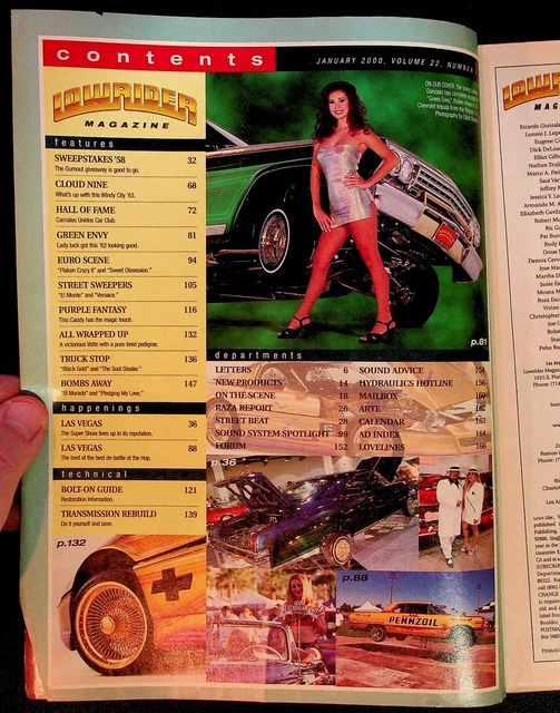 VINTAGE LOWRIDER MAGAZINE January 2000 Car Show Las Vegas Super Show