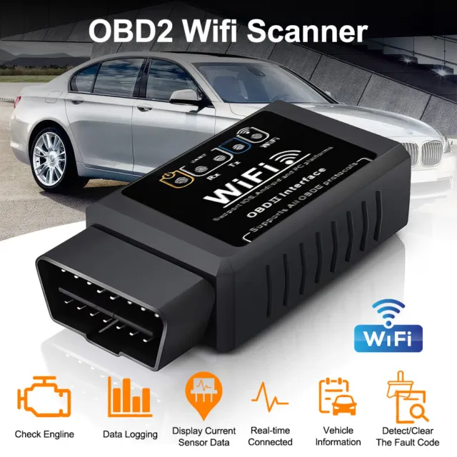 OBD2 ELM327 WIFI V1.5 Profi Diagnosegerät für Auto Tester Scanner iOS Android DE