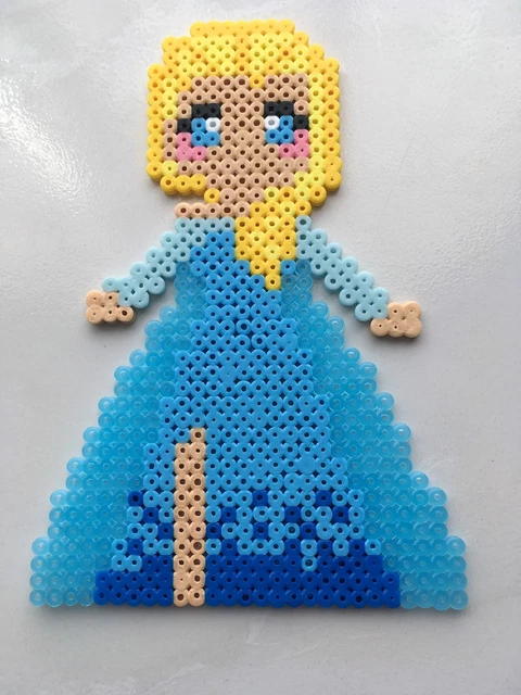 PIXEL ART / Perles A Repasser Elsa De La Reine Des Neiges De Disney ...