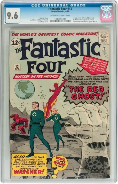 Fantastic Four #13 Cgc 9.6 Oww 1St Watcher Appearance Cgc #1039694001