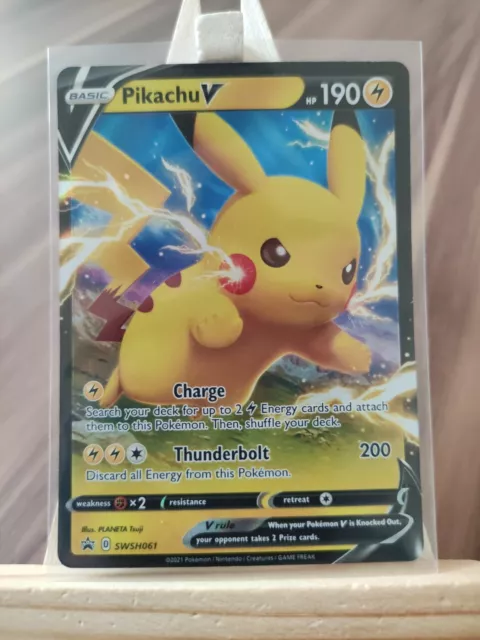 Pikachu V SWSH061 Sword & Shield Ultra Rare Holo Promo Pokemon Card * New *