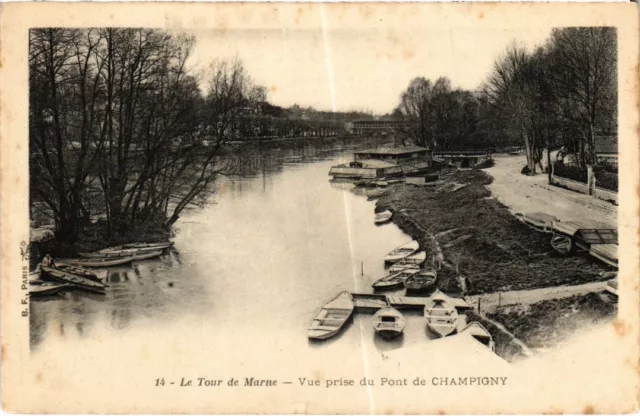 CPA CHAMPIGNY-sur-MARNE Vue prise du Pont (1352204)