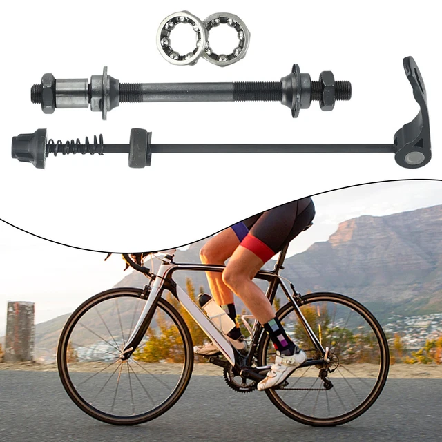 Kit Axe De Moyeu Rapide Pour VTT / Vélo Route - Avant (10,8cm) Et Arrière (14,5cm)