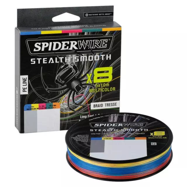 Spiderwire Stealth Smooth 8 Multicolour Fishing Jigging Braid / 8-Carrier Braid