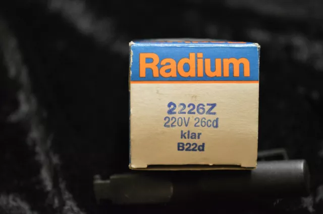 Signallampe, Radium 2226Z, 220V, 26cd, B22d, klar. Nautika,Neu, Positionslaterne