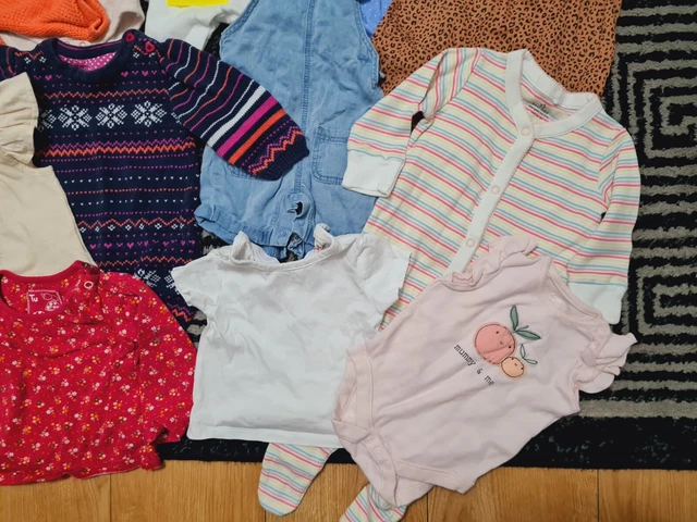 #A89💜 Huge Bundle Of Baby Girl Clothes 0-3-6months NEXT GEORGE TED.B ELLE FRED& 2