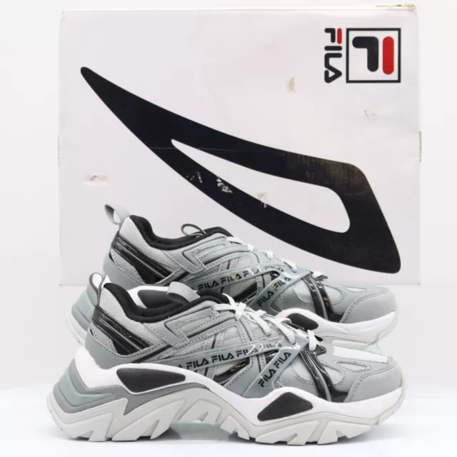 FILA ELECTROVE 2 Womens Trainers Uk 4.5 Eu 38 Grey Rrp 85 Gr