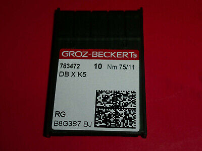 783472 dbxk5 75/11 RG 10 St. Stick máquinas agujas alrededor de pistón Madeira grotz-Becker
