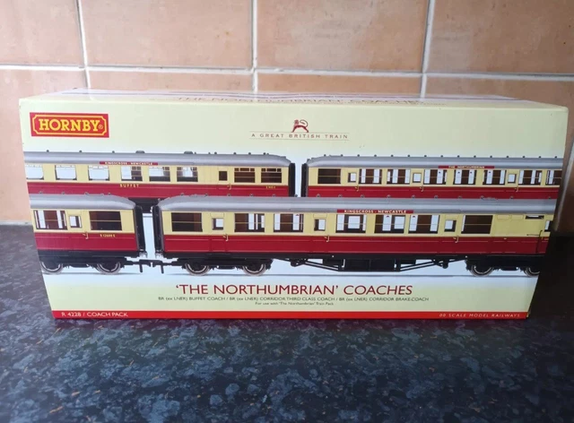 HORNBY R4228 THE 'Northumbrian' Coaches Train pack of three Gresley ...