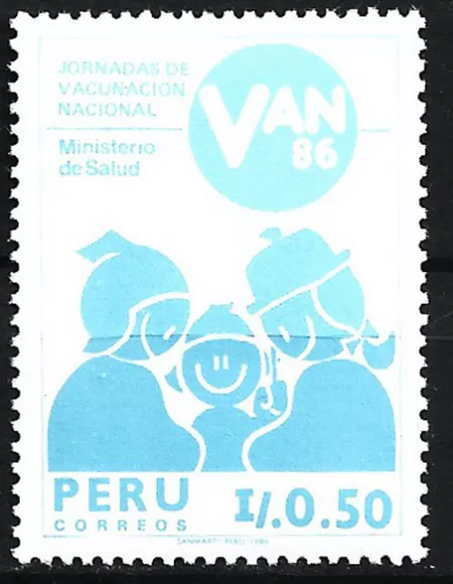 Peru - Tag der Schutzimpfung postfrisch 1986 Mi. 1337