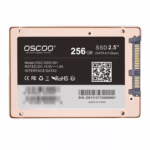 2.5" 256GB SSD Hard Drive SATA For Macbook Pro A1278 A1286 A1297 Mac Mini A1347 3