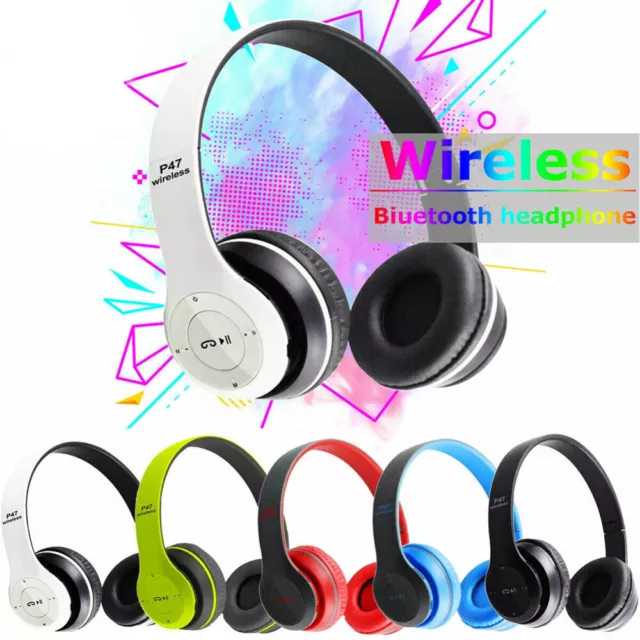 Noise Cancelling Wireless Headphones Bluetooth Earphone Headset Over Ear Stereo