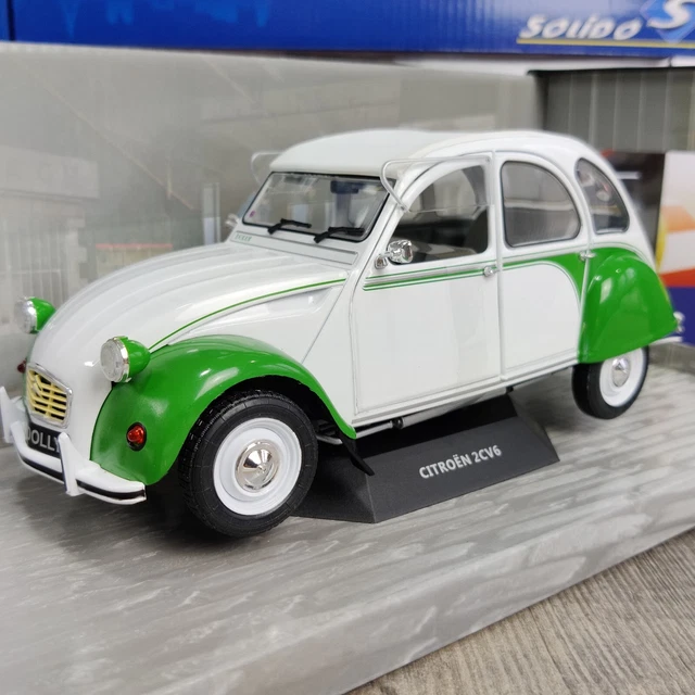 Voiture Solido Citroen 2Cv6 Dolly Verte & Blanche 1985  1:18 Neuf Boite S1805025