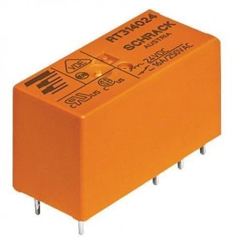 RT314024 SCHRACK RELAIS PCB 24VDC 250V 16A TE Connectivity EUR 7 27 rt314024-schrack-relais-pcb-24vdc-250v-16a-te-connectivity-eur-7-27