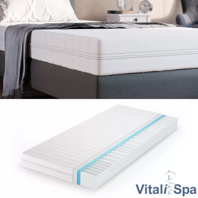 VitaliSpa® Calma Comfort Premium Materasso Schiuma di poliuretano 7Z H3 80x200