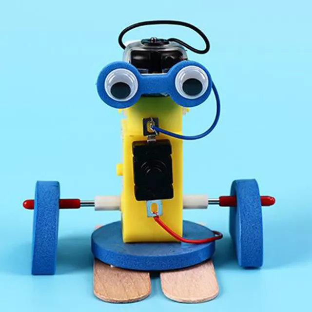 Kit modello robot da passeggio elettronico fai da te bambini scuola scienze educative T*jy