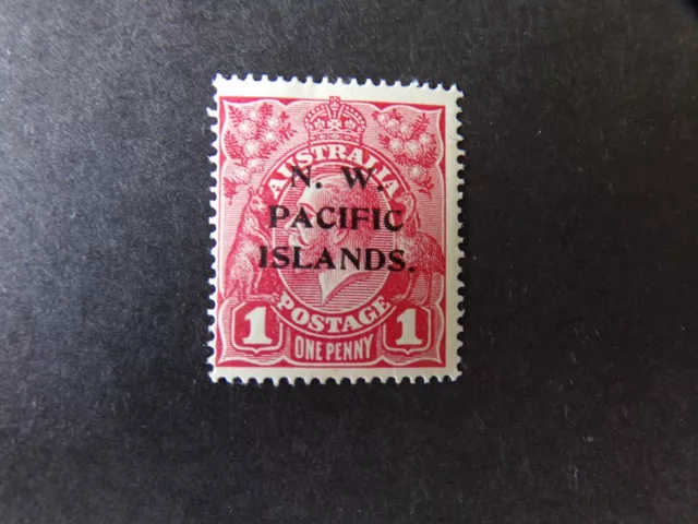 N.W. Pacific Islands - George V 1915 One Penny Overprint Mounted Mint