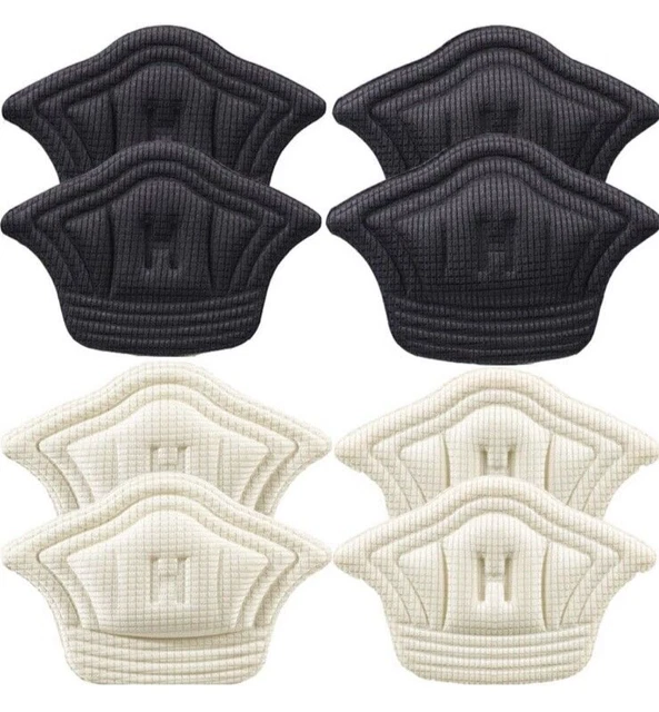 Almohadillas de cojín de talón 4 pares de empuñaduras inserto suave para mujeres y hombres protector de revestimiento reutilizable