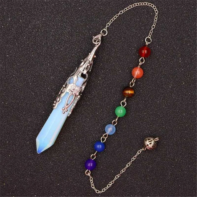 Necklace Reiki Stone Quartz Crystal Healing Chakra Pendant Natural Gemstone
