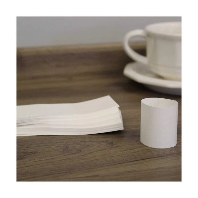 RayLynn Products, Pack of 2,500 White Premium Napkin Bands, Self-Adhesive 1.5...