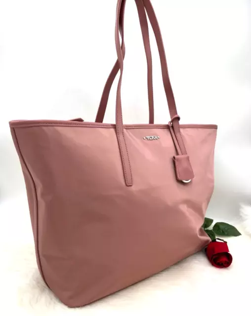 AUTH NWT TUMI Voyageur Everyday Nylon Tote Shopper Bag In Dusty Rose