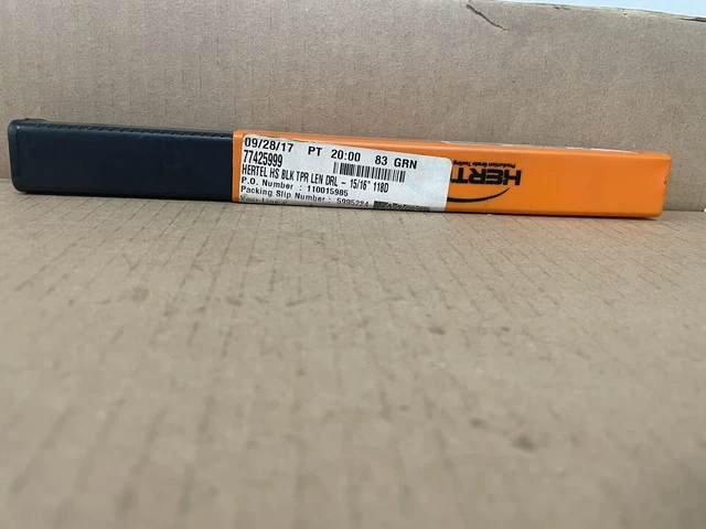Hertel Drill Bit: 15/16″ Dia, 118 ° Point, High Speed Steel, 10 3/4” length