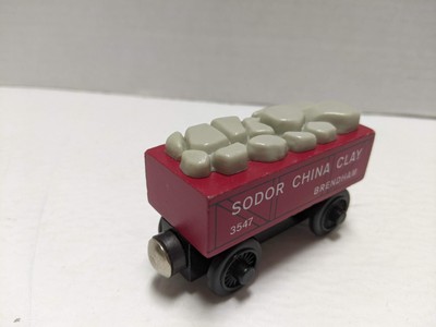 thomas wooden railway sodor china clay cars