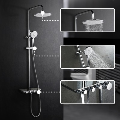 Dusch Set Doccetta Duschstange duschschlauch Soffione Set Soffione Doccia Cromo 