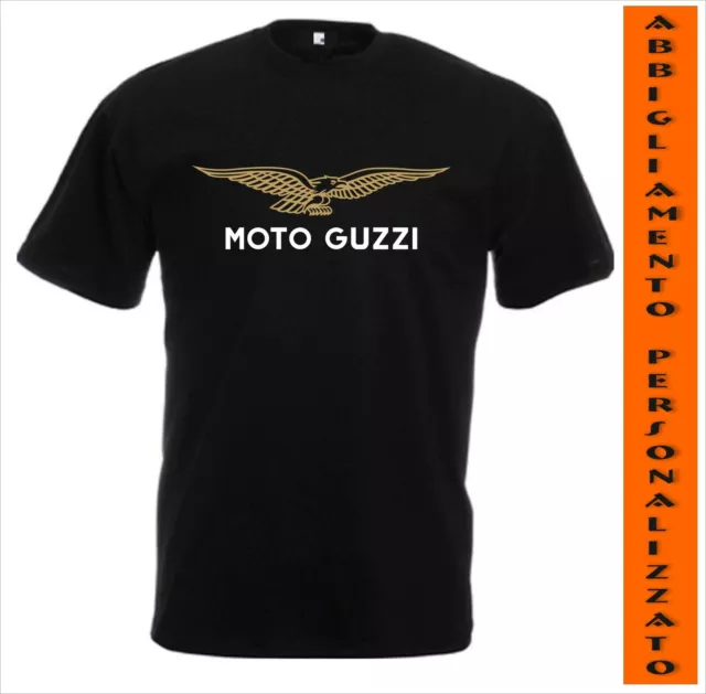 T-Shirt logo Sport Moto Guzzi Donna/Unisex maglia maglietta taglia S M L XL 2XL