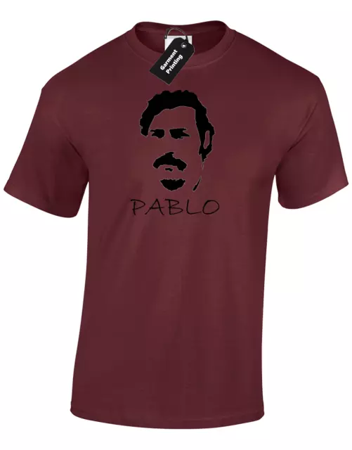 Pablo T-Shirt Da Uomo Escobar Drug Lord Cartel Retro Narcos Medellin Regalo Di Natale 3