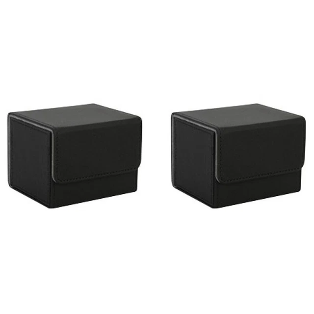 2X Caja de Tarjetas de Carga Lateral Caja de Mazo Estuche para Carpeta Yugioh HoldeO8D6