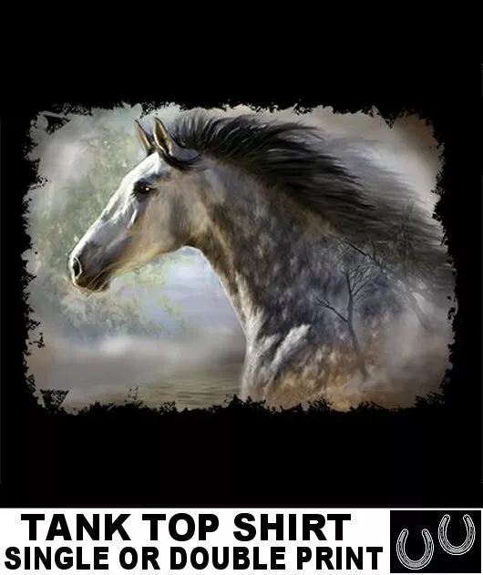 Beautiful Andalusian Or Lipizzan Horse Tank Top Shirt Ab356