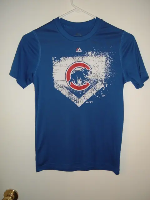 MLB Chicago Cubs Baseball Youth Medium (10-12) Majestic Brand T-Shirt