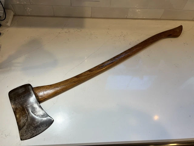 Vintage True Temper Kelly Perfect Phantom Bevel Single Bit Axe Original Handle